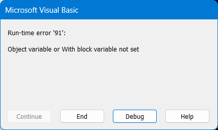 Runtime Error